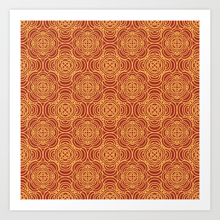 fabric pattern Art Print