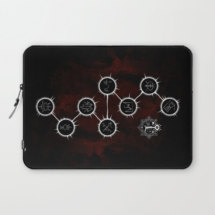 Path of Suns on Red-Rotated Laptop Sleeve
