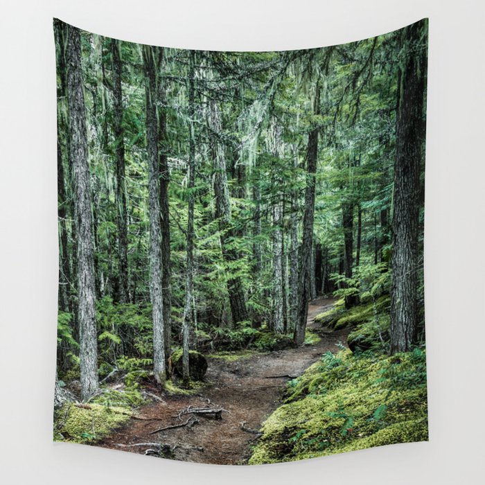 Nature Landscape Forest Trail Wall Tapestry