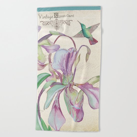Macro flower #12 Beach Towel
