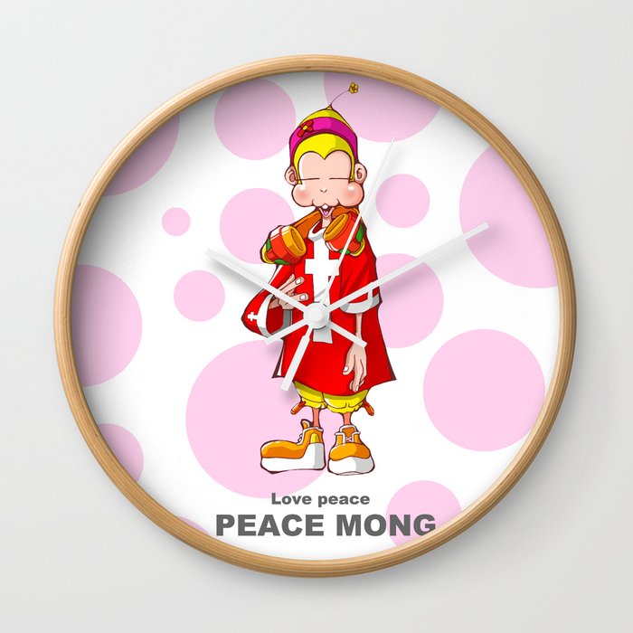 Peace mong Wall Clock