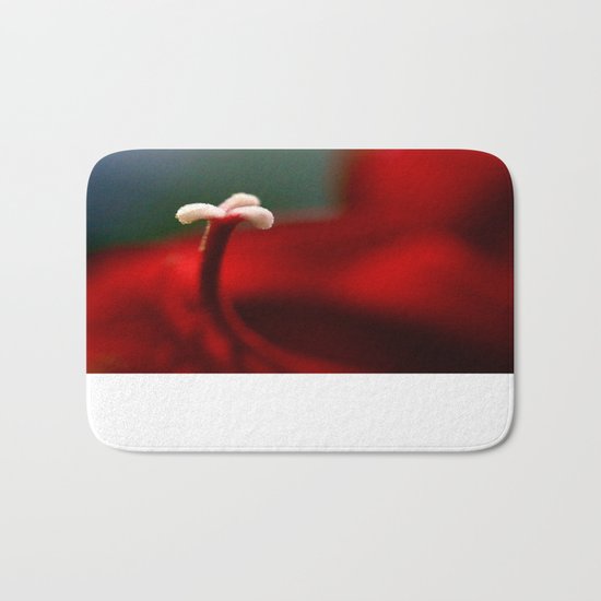 Red & White Bath Mat