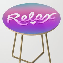 Relax on dusk background Side Table