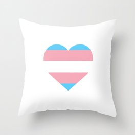 Shiba Inu Heart Balloon Trans Pride Throw Pillow 16x16 Multicolor 