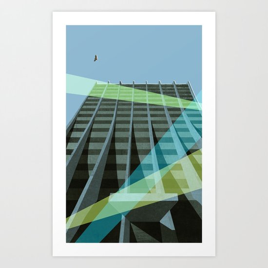 Uno Prii Apartment Building Art Print