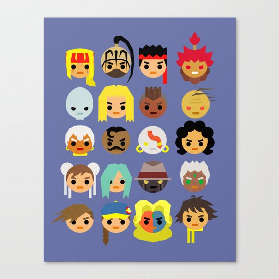 Street Fighter III - 3rd Strike Mini Canvas Print