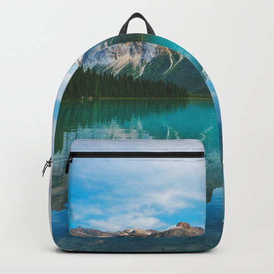 The Mountains and Blue Water Backpack