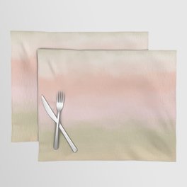 Pink Rose Garden Abstract Gradient Romantic Boho Placemat