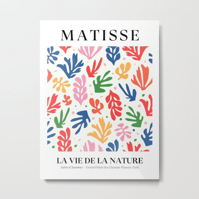 Nature Leaf Cut Outs | Henri Matisse Series Metal Print