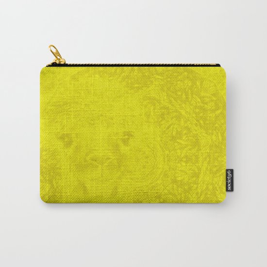Ghostly buttercup yellow alpaca and mandala Carry-All Pouch