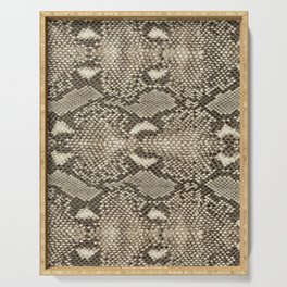 Exotic Snakeskin Print Serving Tray