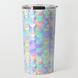 Holographic Mermaid Scales Pattern Travel Mug