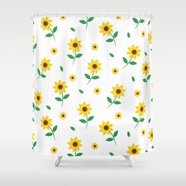 Tiny Sunflowers Shower Curtain