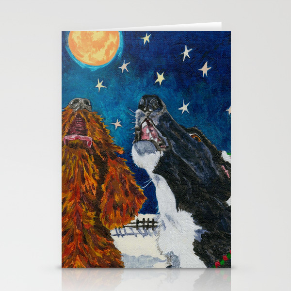 The Moon Dog Singers Stationery Cards By Cheryh33 Society6