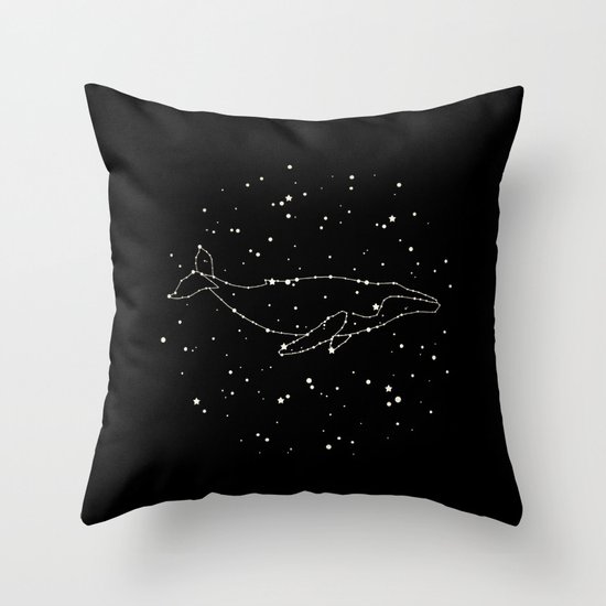 Whale Constellation Throw Pillow