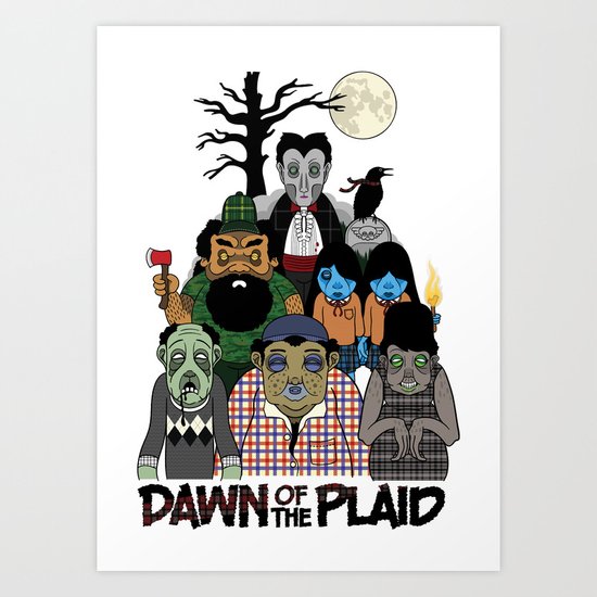 Dawn of the Plaid Art Print