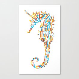 Unicorn Seahorse Canvas Print