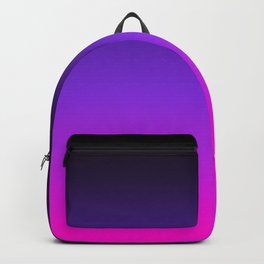 Black Purple and Neon Pink Ombre Backpack