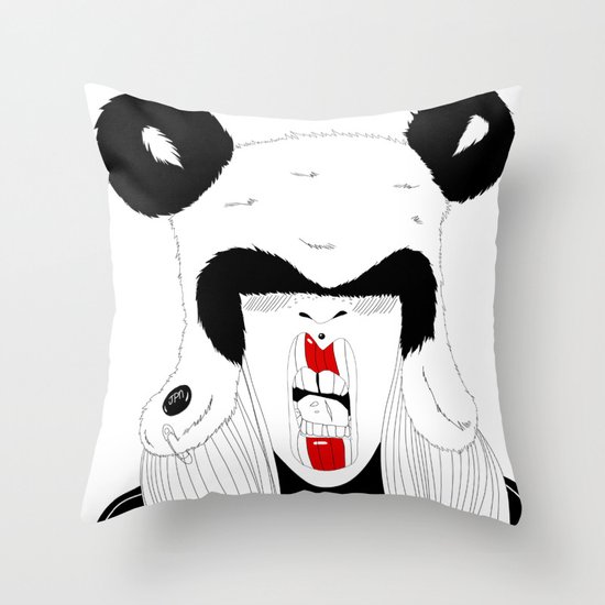 Pand'Hat Throw Pillow