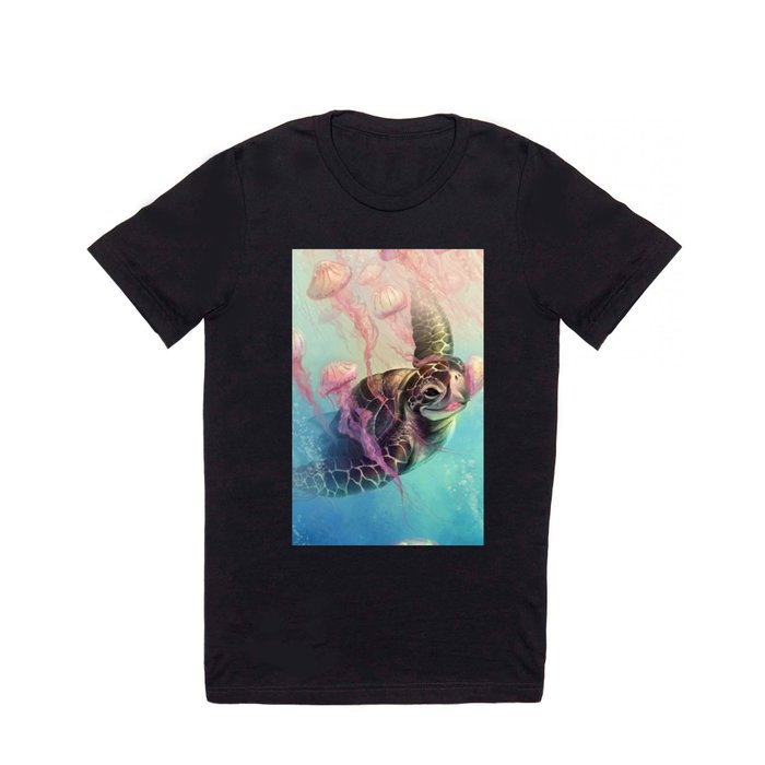 Sea Turtle and Jellyfish! T Shirt