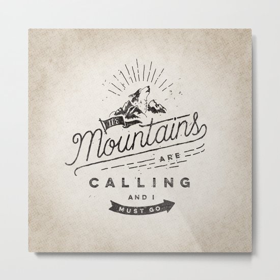 Mountains Metal Print