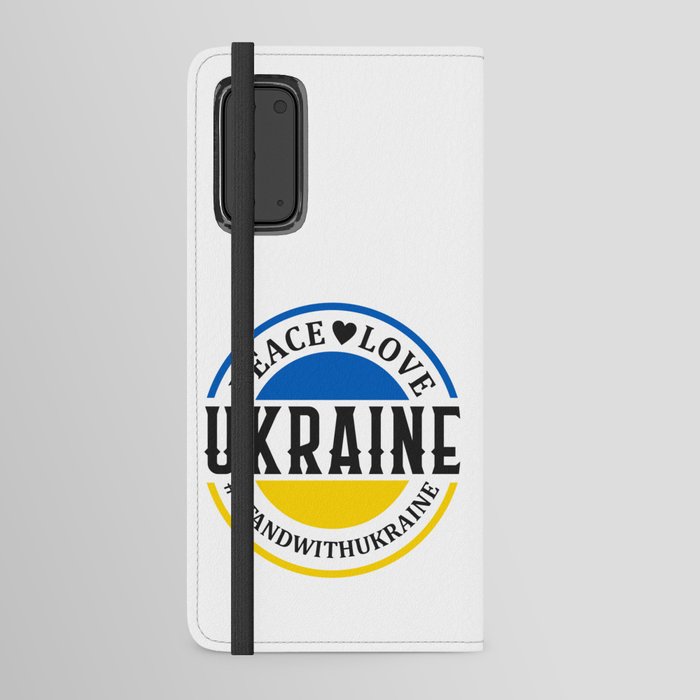 Peace Love Ukraine Android Wallet Case