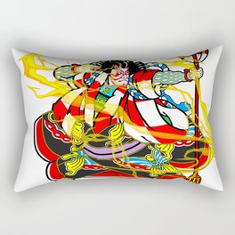 Kabuki "lightning arrow" Rectangular Pillow