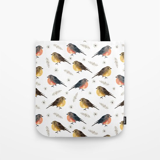 Watercolor birds Tote Bag