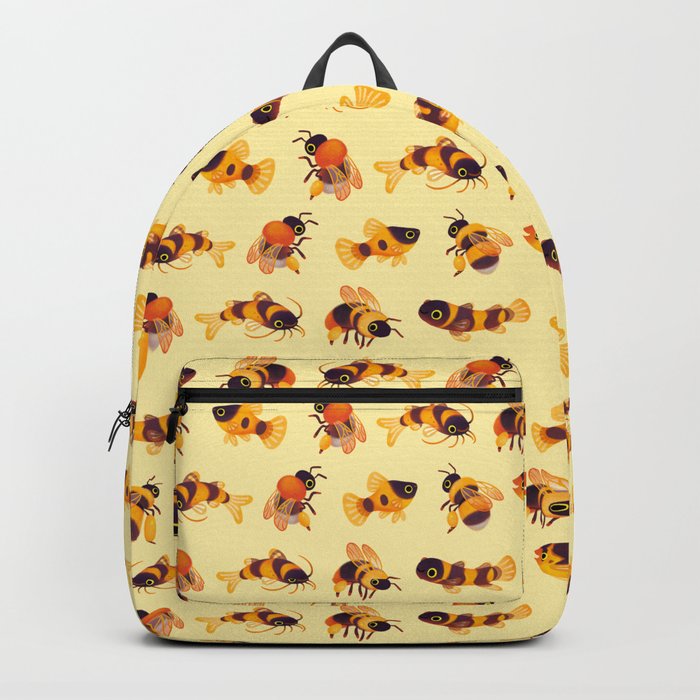 Bumblebee and fish Backpack