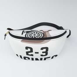Boost Arrives In 2-3 Business Days Snail Slow Turbo Car Humor Fanny Pack