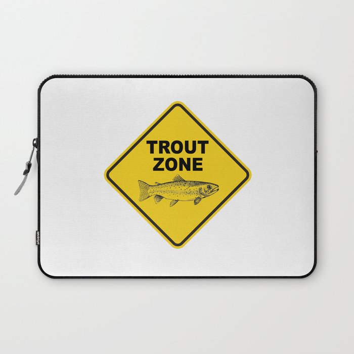 Trout Fishing Zone Laptop Sleeve