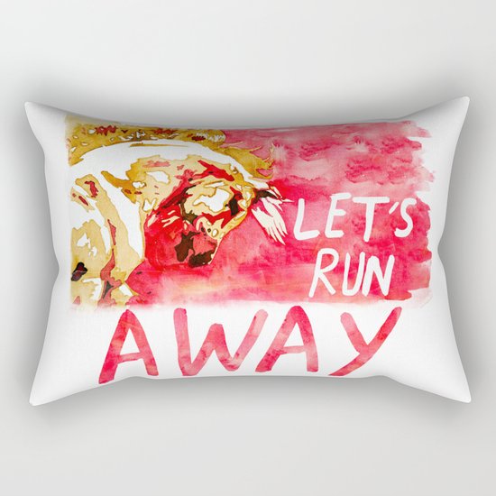 Let's Run Away Horse Rectangular Pillow