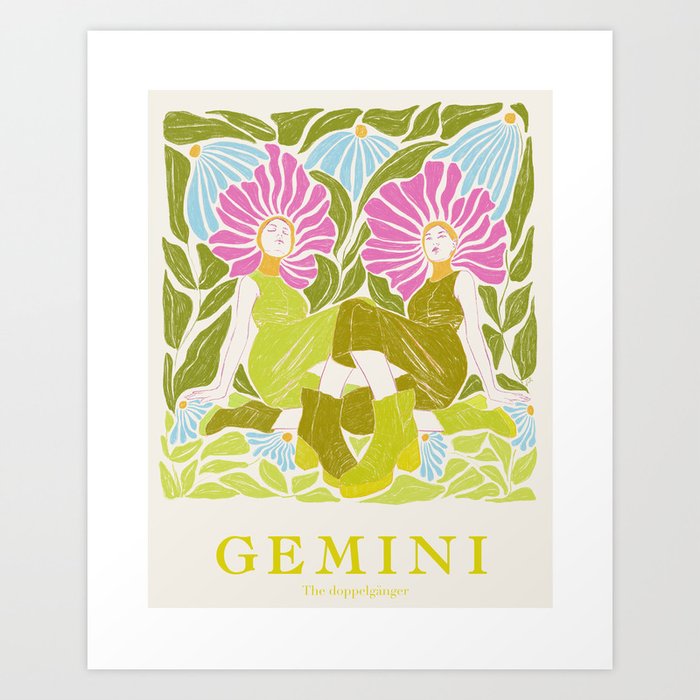 Gemini - The Doppelgänger  Art Print