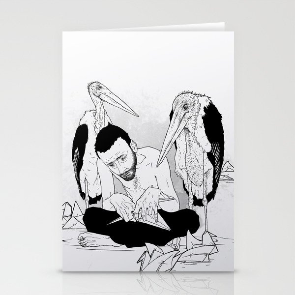 birdmaker print Stationery Cards