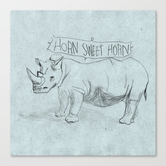 HORN SWEET HORN Canvas Print