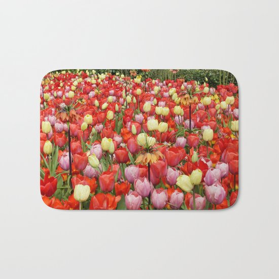 Colorful Tulips #2 Bath Mat
