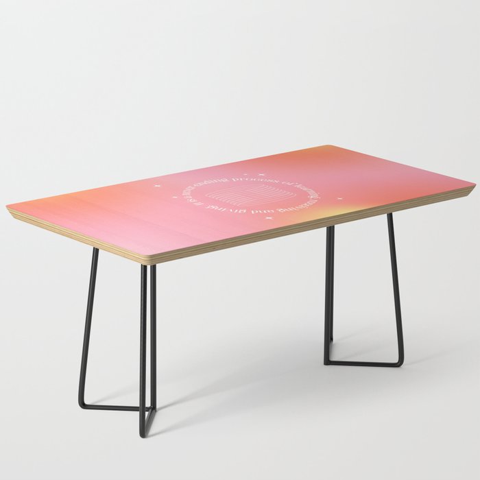 Gradient Quote Coffee Table