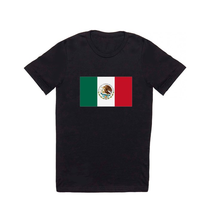 Flag of Mexico with seal insert T Shirt