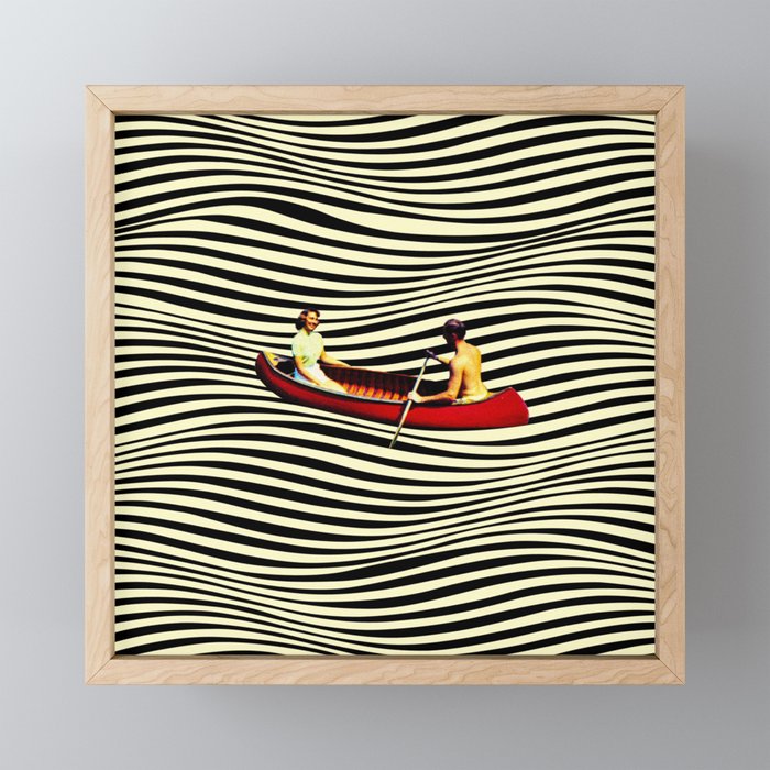 Illusionary Boat Ride Framed Mini Art Print