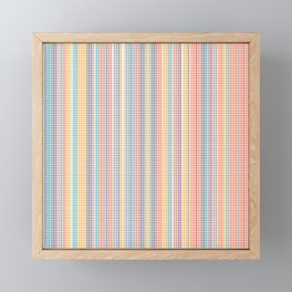 Color grid Framed Mini Art Print