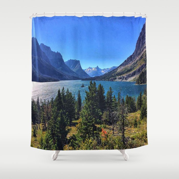 St. Mary Lake Shower Curtain