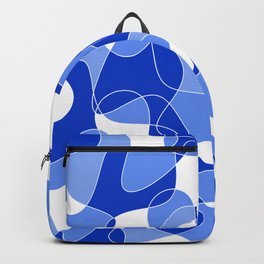 Abstract pattern - blue. Backpack | Bluepattern, Colorful, Modern, Blue, Shapes, Color, Christmas, Unique, Colors, Abstract 