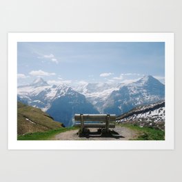 Best Seat in Switzerland Art Print