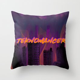 teknomancer album cover Throw Pillow