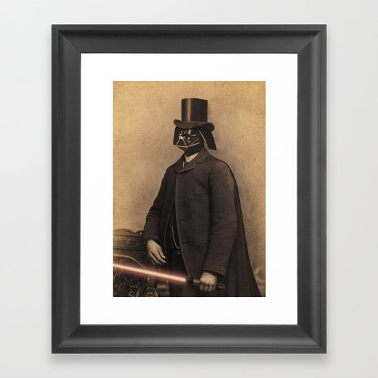 Lord Vadersworth Framed Art Print