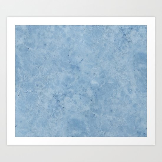 Lento blue marble Art Print