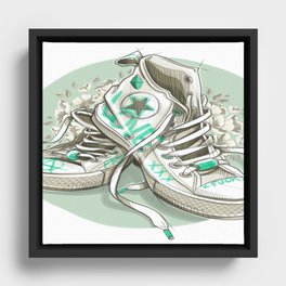 In my shoes Framed Canvas