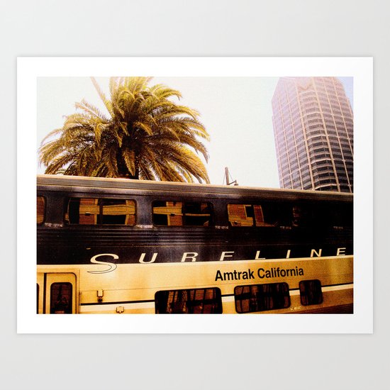 All Aboard the Surfline Art Print