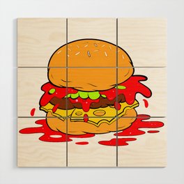 fast food Wood Wall Art