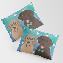Labrador Retrievers Watercolor Pillow Sham